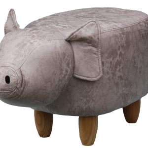 Leatherette Pig footstool